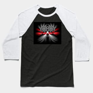 Rotor Face Fractal Digital Art Baseball T-Shirt